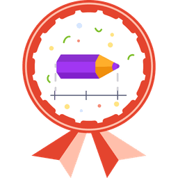 Badge illustration Line plots with fractions
