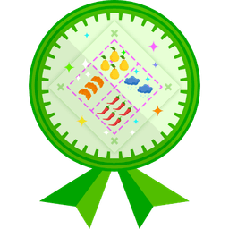 Badge illustration Multiplication as groups of objects